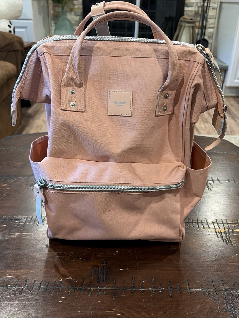 Blush Pink Canvas Backpack Tote — Feminine Everyday Carry
